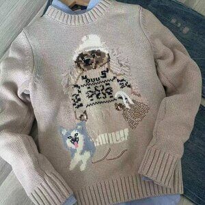 Polo by Ralph Lauren Women's sweater with bear pattern